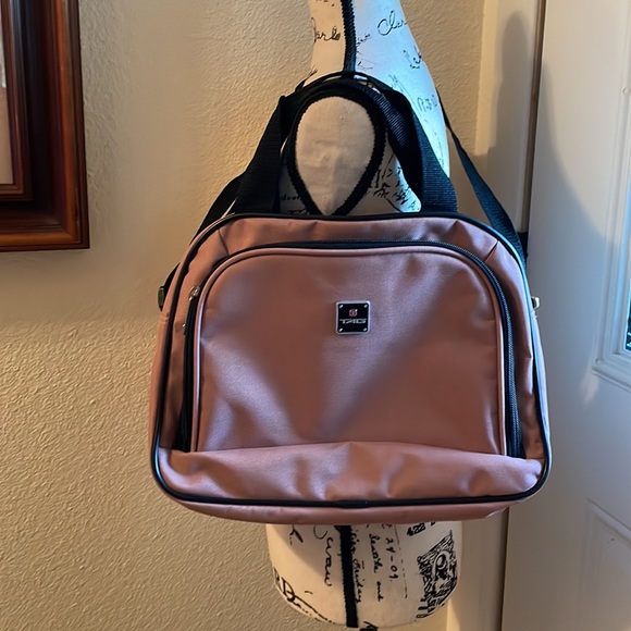 TAG HEUER Messenger bag mauve and black colored. - Picture 3 of 15